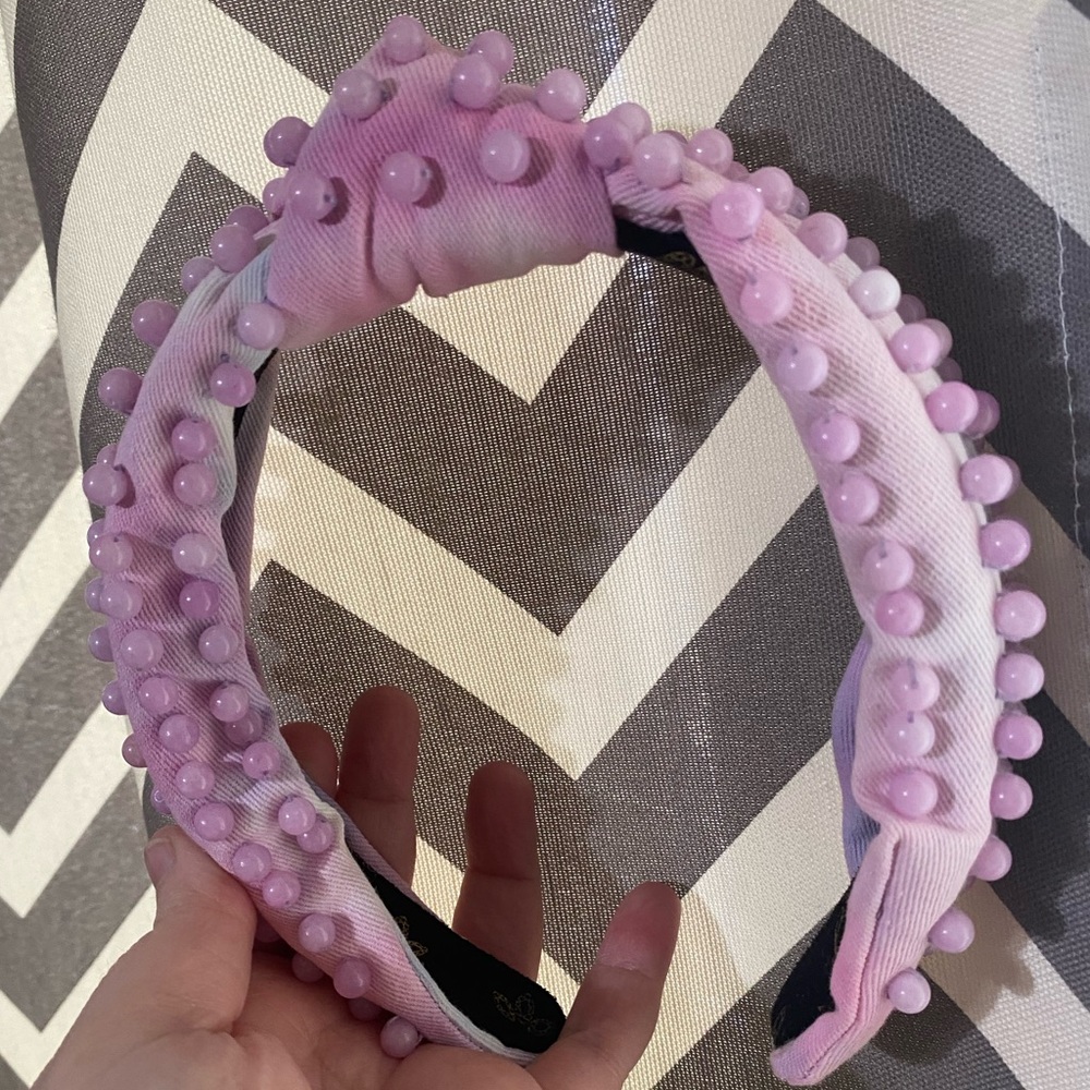 La Bella Tie Dye headband, beaded.